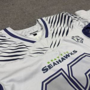 ผู้ผลิตเสื้ออเมริกันฟุตบอลแบบกำหนดเอง OEM ชุดฟุตบอลแบบซับลิเมชั่น ชุดทีมขายส่ง ชุดยูนิฟอร์มอเมริกันฟุตบอล - Product Image 2