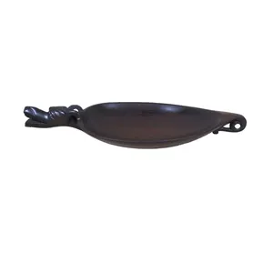 Handmade Wooden Serving <b>Plate</b> Animal Shape Traditional Chinese Design Solid Color Decorative Dish - Product Image 3