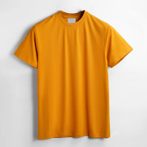 เสื้อยืดผู้ชายคุณภาพสูง สีขาวล้วน สำหรับงานซับลิเมชั่น ทรงปกติ 100% โพลีเอสเตอร์ รับสกรีนโลโก้ แขนสั้น - Product Image 4