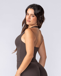 Débardeur court côtelé sans manches à col rond personnalisé pour femme - Product Image 5