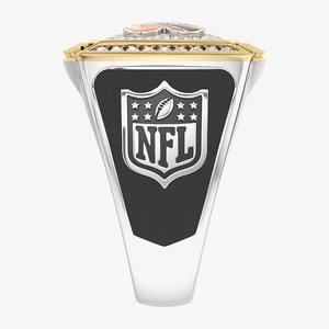 Anillo de Moissanita Personalizado de Dos Tonos para Hombre, Estilo Hip Hop, con Diseño de la Universidad de Cincinnati Bengals, de Aleación, para Campeonato o Clase de Secundaria - Product Image 4