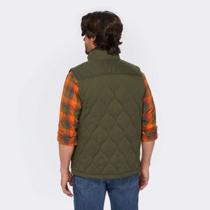 Wholesale Sleeveless Quilted Customized <b>Vest</b> High Quality Custom Made Stand Collar Zipper Puffer <b>Vest</b> Polyester Men Quilted <b>Vest</b> - Product Image 2