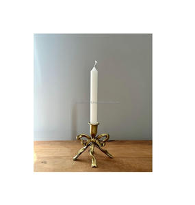 Handcrafted Indian brass <b>candle</b> holder for traditional home altars romantic <b>dinner</b> arrangements or sacred use - Product Image 1