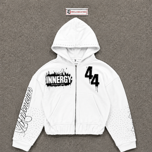 เสื้อฮู้ดซิปผู้ชายสั่งทำสีได้  ไซส์ใหญ่ แขนปกติ ผ้าฝ้ายเฟรนช์เทอร์รี่ สไตล์ฤดูหนาว ปักลาย  ขายส่ง - Product Image 5