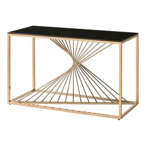 Industrial Luxury Iron Frame Rock Slab Console <b>Table</b> <b>Folding</b> Design for <b>Small</b> Space Living Room and Entryway - Product Image 2