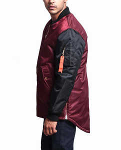 Nuevas Chaquetas Bomber de Moda Urbana al por Mayor para Hombre, Chaqueta Bomber Vintage de Satén Oversize de Poliéster para Invierno - Product Image 3