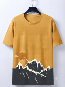 Custom Design High Quality Digital Printing Front Custom Regular Fit Formal <b>Men</b> T-Shirts Polyester Cotton Knitted Anti-Wrinkle - Product Image 3