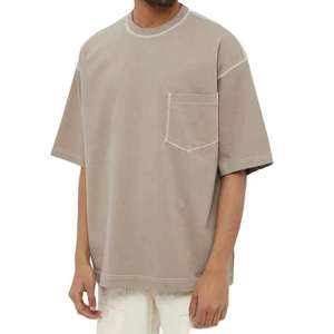 T-shirt confortable et tendance pour homme en coton doux à manches courtes, léger, décontracté, pour le quotidien, vente en gros, vêtements modernes - Product Image 1