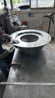 Cheminée bioéthanol contemporaine VALSE en acier inoxydable autoportante pour extérieur avec chauffage pour patio et salon