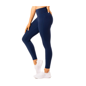 Nouveau style populaire : Leggings de sport taille haute personnalisés, respirants, non tissés, avec poches, très élastiques et agréable au toucher pour femmes - Product Image 5