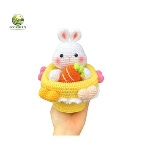 Handgefertigtes Häkel-Bienen-Plüschtier Gelb mit Braunen Streifen Weiches Tier Naturthema Puppe für Kinder 1-3 Jahre Individuelle Größe - Product Image 5