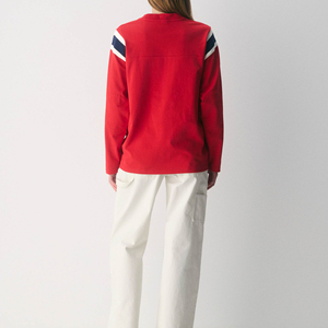 Custom Women's Summer 100% Cotton Oversized Long Sleeve T-<b>Shirt</b> With Logo & Embroidery Breathable Soft Women Plus Size T-<b>shirt</b> - Product Image 2