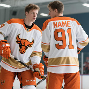 Conjunto de Uniforme de Hockey sobre Hielo Personalizado, Jersey y Pantalones Cortos Transpirables de Poliéster, Ropa Deportiva Profesional - Product Image 2