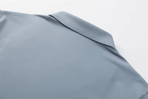 Polo homme décontracté de haute qualité, couleur unie, logo personnalisé, tissu épais, respirant - Product Image 3
