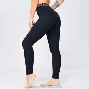 Conjunto Deportivo de 2 Piezas, Leggings y Sujetador Deportivo de Alta Elasticidad, Secado Rápido, Impermeable, Talla Grande, Color Negro, Compresión, para Yoga y Fitness - Product Image 5