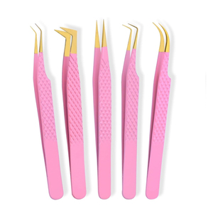 Pince à cils en acier inoxydable avec logo personnalisé pour extensions de cils, outil professionnel d'extension de cils 959 - Product Image 1