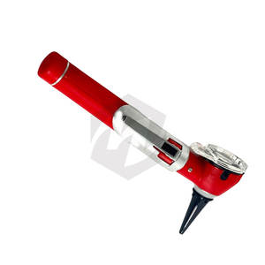 Otoscopio de Fibra Óptica Premium, Mini Set de Diagnóstico ENT Rojo de Bolsillo, Herramienta de Examen Médico Portátil Profesional con LED Brillante - Product Image 6