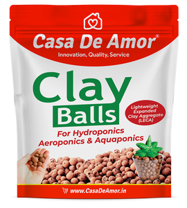 Boules d'argile Casa De Amor, Hydrotons, agrégats d'argile expansée légère (LECA) essentiels pour l'hydroponie, l'aéroponie et l'aquaponie - Product Image 1