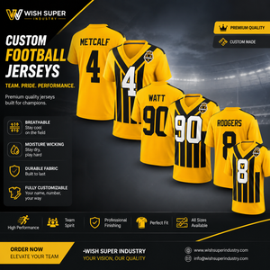 Venta al por Mayor de Camisetas de Fútbol Americano 2025, Bordado de Alta Calidad, Transpirables, Pantalones Cortos Cosidos para Hombre, Talla 90 #   T.J. Watt 8 # Aaron Rodgers - Product Image 4