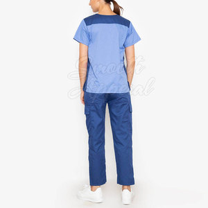 Ensemble d'uniformes médicaux pour médecins, infirmières et personnel médical, tricoté 100% coton, léger et confortable, conçu pour de longues heures de travail - Product Image 2