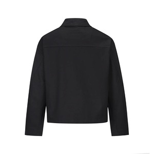 Men's <b>Black</b> PU Leather Crew Neck Hooded Quick Dry Breathable Streetwear Style Regular Length Solid Color Regular Sleeve Autumn - Product Image 1