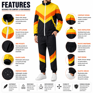 Wholesale Rate Custom Printed Windbreaker <b>Set</b> New Stylish Men's Summer Waterproof Sporty Drawstring Thin Lightweight Windproof - Product Image 5