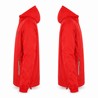 Blouson coupe-vent léger à capuche pour homme, personnalisé, pour course en extérieur, coque OEM, marque privée, directement de l'usine Blimpex