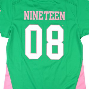 Camiseta Deportiva de Fútbol Verde AKA para Mujer, Manga Corta, con Número 08 Bordado, Uniforme Atlético - Product Image 4