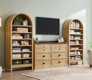 Meuble à chaussures moderne avec portes, étagère de rangement, organisateur, design en bois pour salon - Product Image 4