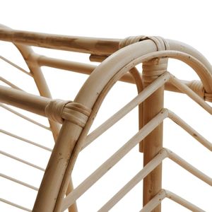 Sturdy Rattan Baby Gym <b>Frame</b> Featuring Hanging Rings and Classic Woven Design for Early Sensory Exploration and Physical Skills - Product Image 2