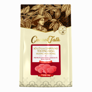 Chocolate Compuesto a Granel para Repostería, Botones de Chocolate con Rosa, Cacao 1KG, HALAL, OEM/ODM, Venta Caliente, Buen Precio - Product Image 1