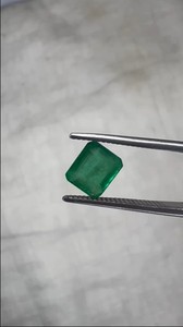 Wholesale 1.05 Ct Natural Zambian Emerald Octagon Shape Loose Green Gemstone Premium Stone for Rings Pendants Jewelry - Product Image 2