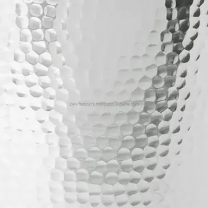 Coastal Luxury Metal Coffee <b>Table</b> with Hammered Finish Premium Designer Home Furniture - Product Image 2