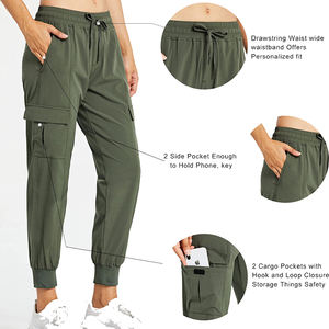 Pantalones de Mujer hasta el Tobillo en Color Liso, Muy Solicitados, Etiquetas Privadas Aceptables, Estilo Cargo - Product Image 3
