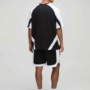Conjunto de Pantalones Cortos de Dos Piezas con Estampado Casual de Verano para Hombre, Camiseta de Algodón Transpirable, Ropa de Calle de Moda al por Mayor - Product Image 3