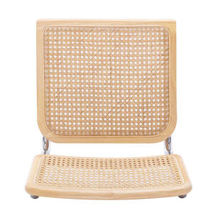 <b>Set</b> <b>of</b> <b>2</b> Mid-Century Modern 18.1\" <b>Dining</b> <b>Chairs</b> with Rattan Cane Backrest - Product Image 2