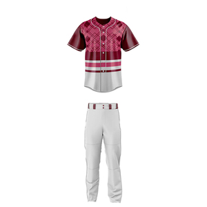 Uniforme de béisbol para hombre disponible al por mayor, totalmente personalizado, transpirable, antiarrugas, a precio económico. - Product Image 6