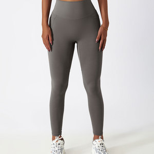 Conjuntos de Yoga de Dos Piezas para Mujer, Top Deportivo de Pilates Cómodo y de Alta Calidad con Logotipo Personalizado, Leggings de Cintura Alta - Product Image 4