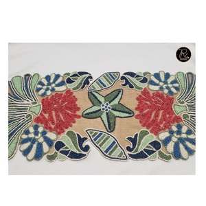 Flower And Leaf Design Beaded <b>Table</b> <b>Runner</b> Use In Decoration For <b>Dining</b> <b>Table</b> Buy Direct From Supplier - Product Image 1