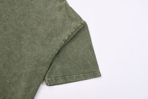 T-shirt délavé à l'acide de haute qualité, coupe oversize, avec logo personnalisé, style vintage, coupe carrée, t-shirts vierges - Product Image 3