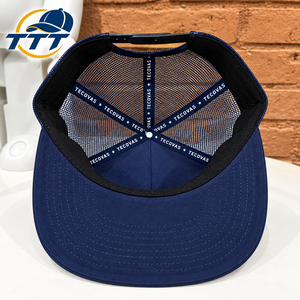 Casquette de baseball personnalisée à 5 panneaux en maille, avec logo brodé, fermeture snapback, en tissu de coton, fabriquée au Vietnam, OEM, vente en gros, usine de casquettes - Product Image 5