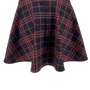 Falda Mini Vintage a Cuadros de Alta Calidad para Mujer, Cintura Alta, con Cordones Ajustables, Tejido, Estilo A-Line, Venta al Por Mayor - Product Image 5
