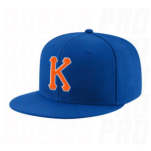 Gorra de Béisbol Ajustable Personalizada con Bordado Premium, Color Naranja Real y Blanco, con Cierre a Presión, para Equipos Deportivos y Uso Urbano - Product Image 1