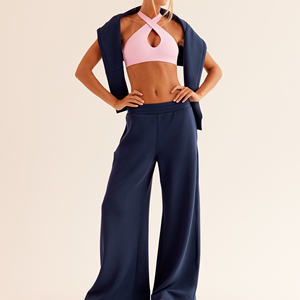 Pantalones Deportivos de Alta Calidad OEM para Mujer, 100% Algodón, Estilo Holgado, Joggers, Pantalones Deportivos para Mujer, Color Personalizado OEM - Product Image 6