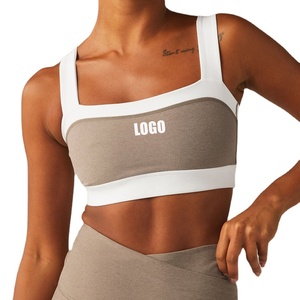 Sujetador Deportivo para Mujer, con Cuello Redondo, Rayas Blancas y Moradas, Soporte Medio, para Yoga y Ejercicio, Tallas S-5XL, Transpirable, Anti-UV, Absorbe el Sudor - Product Image 5