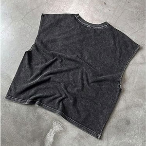 เสื้อกล้ามผู้ชายสไตล์วินเทจ แขนสั้น คอกลม ผ้าฝ้ายเนื้อนุ่ม ใส่สบาย เหมาะสำหรับออกกำลังกายหรือใส่ลำลองช่วงฤดูร้อน - Product Image 2