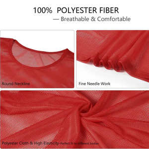 Chaleco de Entrenamiento de Fútbol 100% Poliéster, Personalizable para Equipos, Reversible, de Malla, para Adultos - Product Image 5