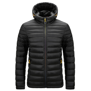Latest Design Custom Hooded Men's Down <b>Jacket</b> Lightweight Coat Warm Fashion Winter Outdoor Clothing <b>Packable</b> Puffer <b>Jacket</b> - Product Image 1