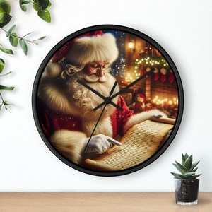 Large <b>Modern</b> Resin Analog Quartz Round <b>Wall</b> <b>Clock</b> with Snowflake Pattern Antique Design for Living Room Single Face Christmas - Product Image 5