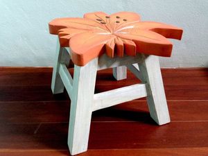 <b>Wooden</b> Kid Step <b>Stool</b> Car Pattern Toddler <b>Stool</b> Round Children Bathroom Kitchen Entry Furniture - Product Image 2